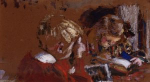 Lezende Kinderen door Edouard Vuillard